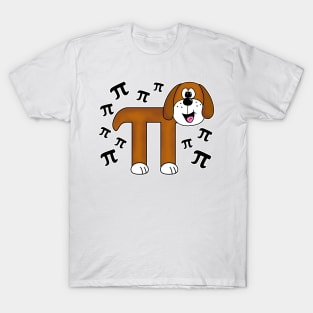 Pi Day Dog Math Teacher Mathematicians T-Shirt